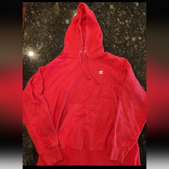 Champion Jackets & Blazers - Red Champion Hoodie